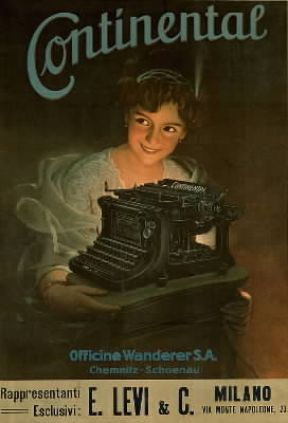 PubblicitÃ . Un manifesto reclamizzante la Continental-Officine Wanderar S.A. (Milano, Civica Raccolta Stampe A. Bertarelli).De Agostini Picture Library